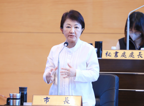 臺中市長盧秀燕強調配餘地非市有地，臺中市府依法標售支應重劃開發成本