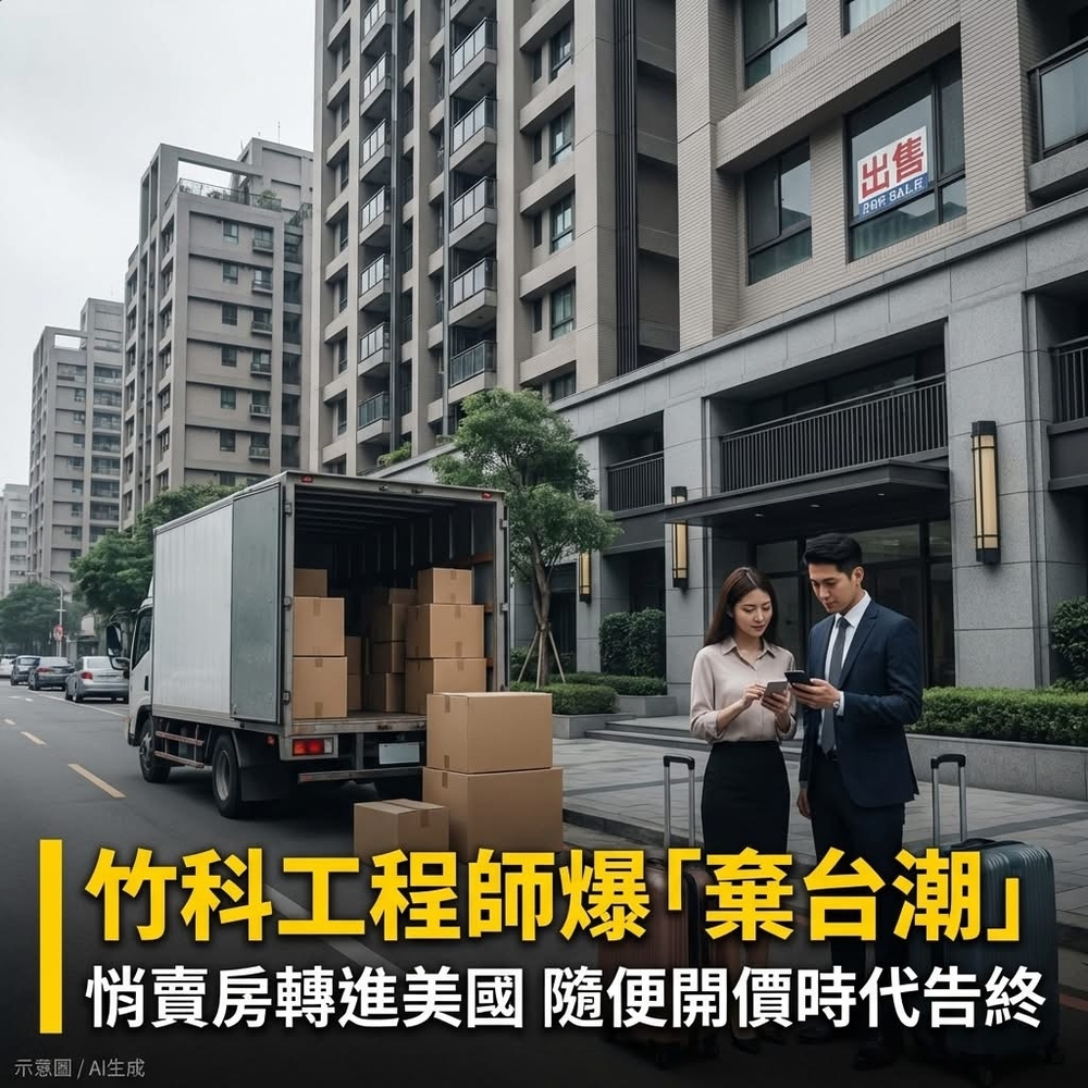 台積電海外布局重塑市場，竹科工程師資產配置轉向海外，「拋售潮」標誌新竹房市高溢價行情終結