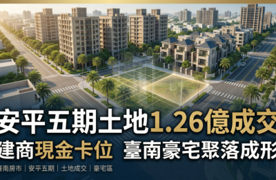 臺南市115年3月住宅價格月指數微幅上升　整體市場延續盤整格局交屋潮推升成交量