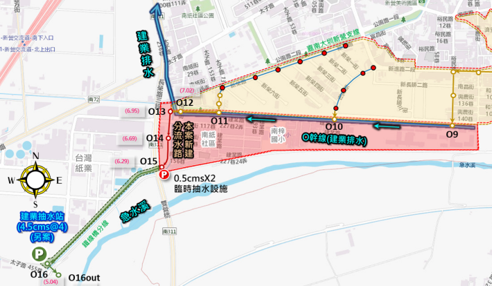 黃偉哲市長推韌性城市！新營建業O幹線雨水下水道動工 全面抗極端氣候